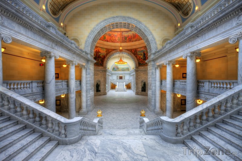 Fotka, Foto Utah State Capitol, interiér (Salt Lake City, USA)