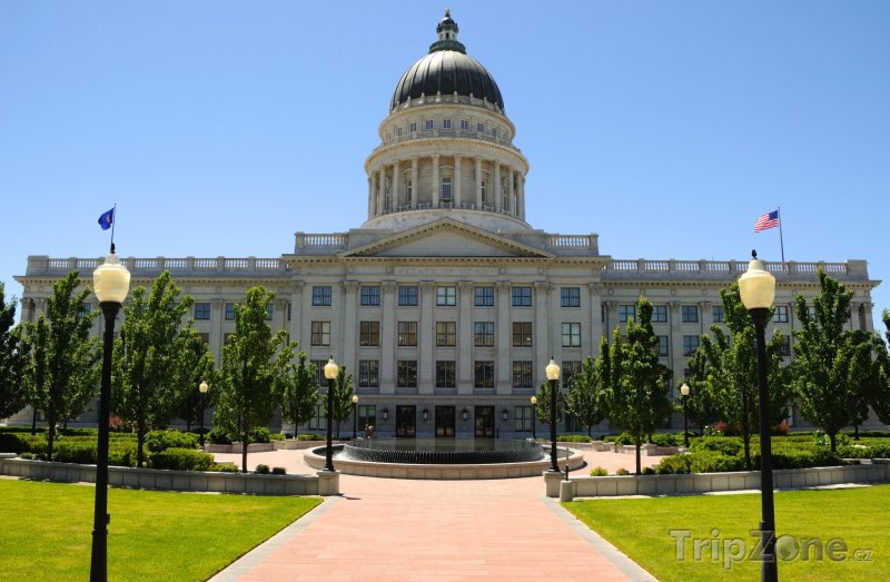 Fotka, Foto Utah State Capitol na Capitol Hill (Salt Lake City, USA)