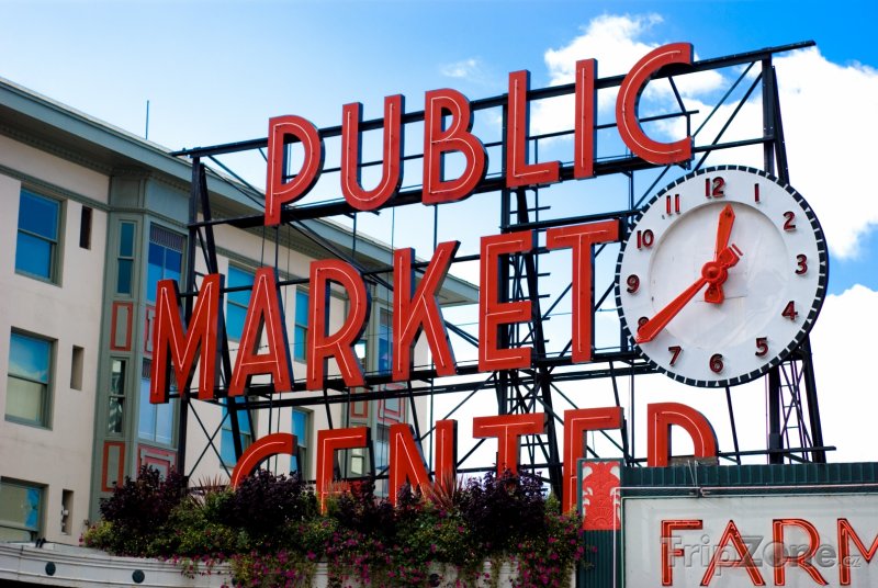 Fotka, Foto Věhlasný Pike Place Market (Seattle, USA)