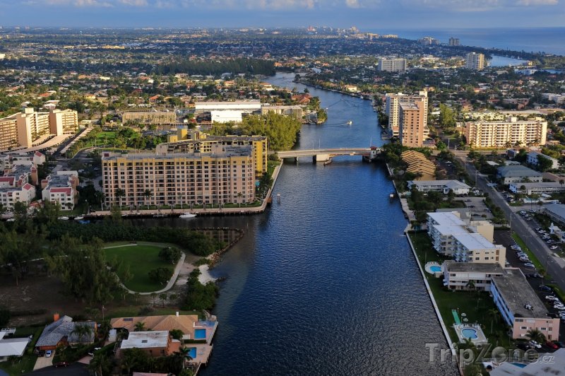 Fotka, Foto Vodní kanál v centru města (Fort Lauderdale, USA)