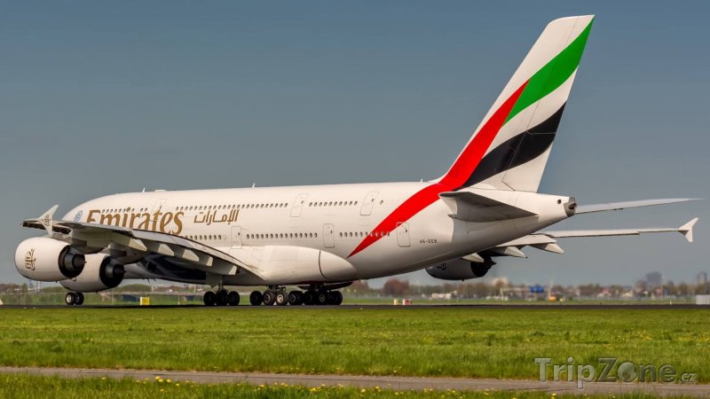 Fotka, Foto Airbus A380 aerolinek Emirates, foto: facebook.com
