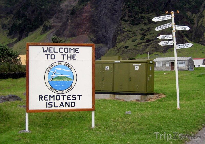 Fotka, Foto Cedule na Tristan da Cunha