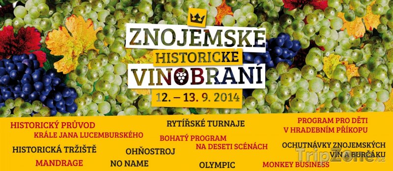 Fotka, Foto Znojemské vinobraní se koná od 12. do 13. září