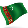 vlajka Turkmenistán
